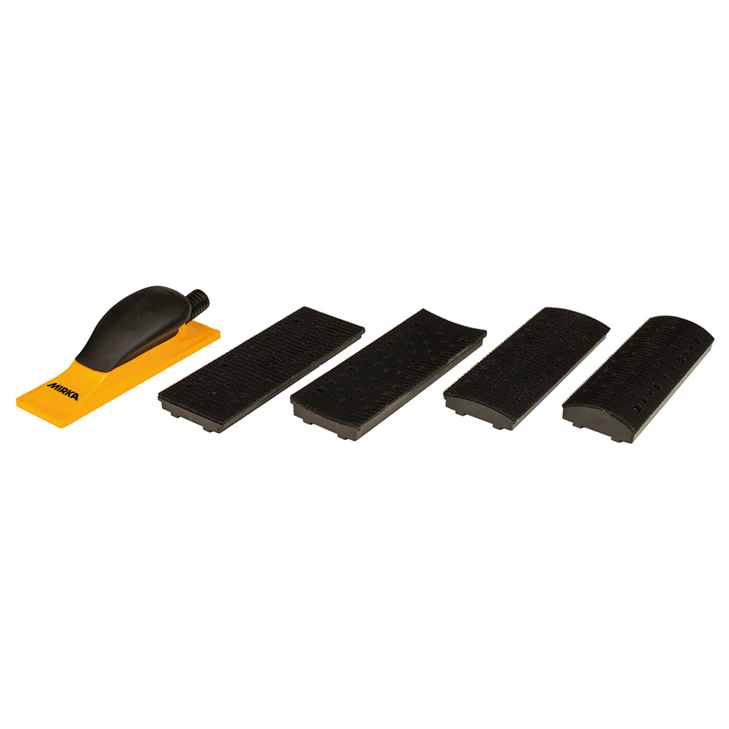 Mirka Handblock Kit, Gelb, 40- Loch, Hart, Gelb, 70 x 198 mm