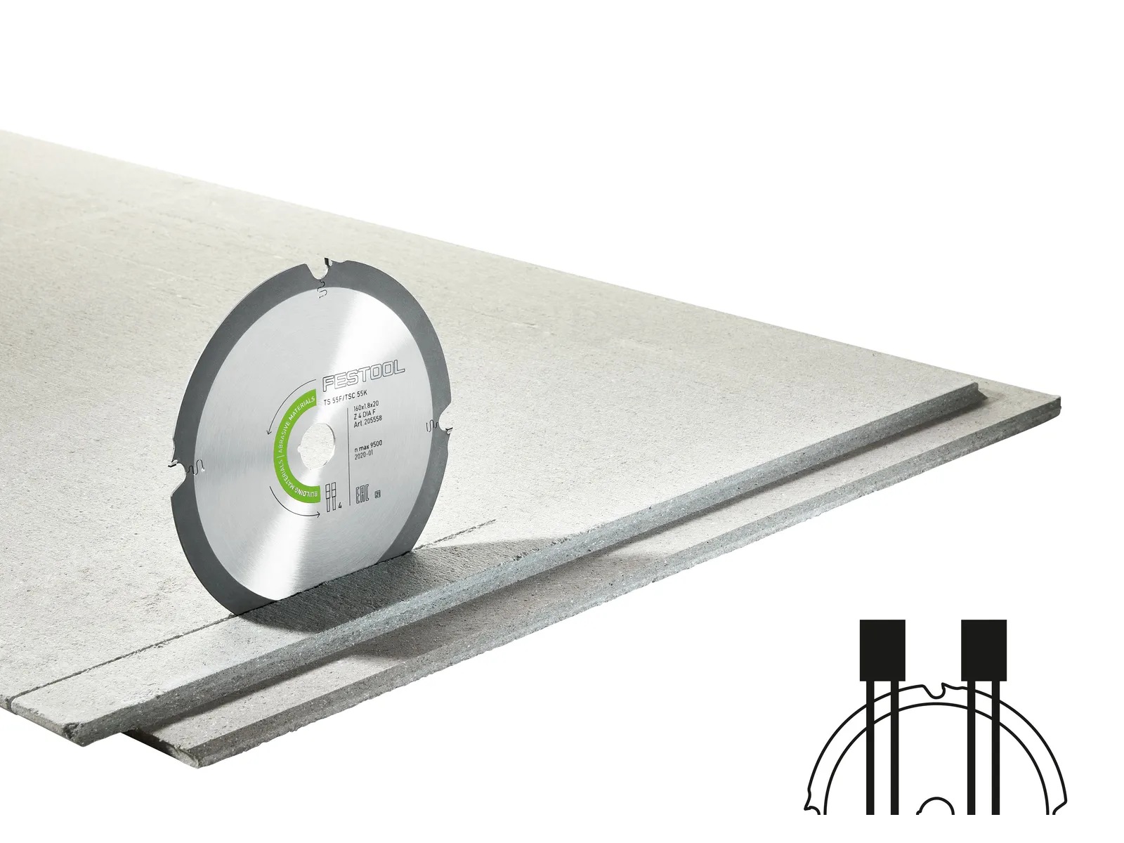 Festool Kreissägeblatt DIA/ F, 168 x 1,8 x 20 mm