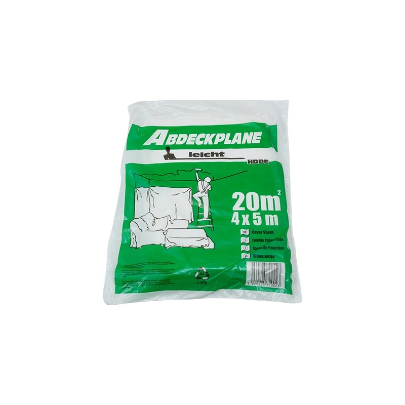 AM Folien HDPE-Abdeckplane, Leicht, 7µm, 4 x 5 m