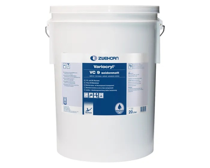 Zweihorn Klarlack Variocryl VC 9, Seidenmatt, 20 l
