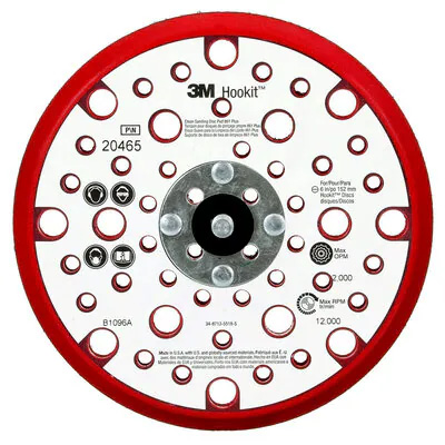 3M Schleifteller Hookit, Multihole, Rot, Ø 152,4 mm
