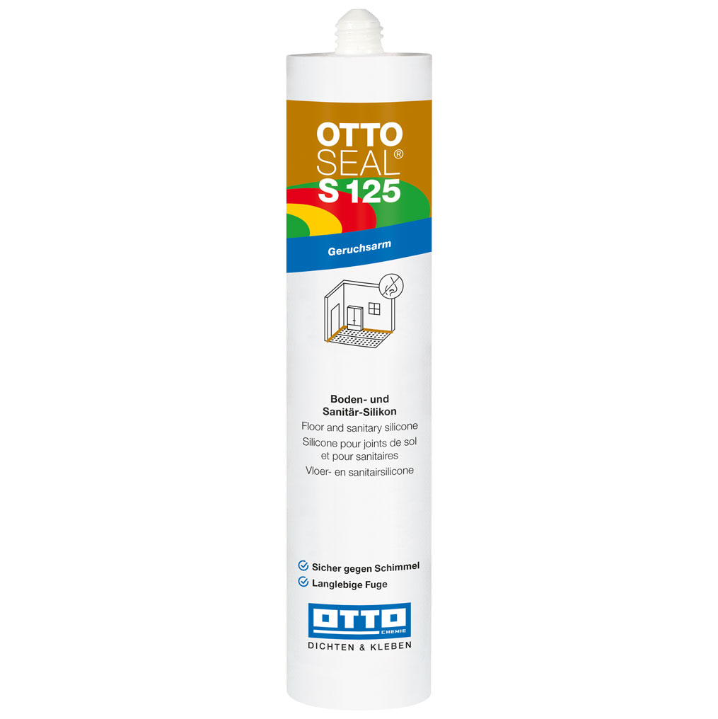 OTTOSEAL Boden- und Sanitär-Silikon S 125, Matt Weiß, 310 ml