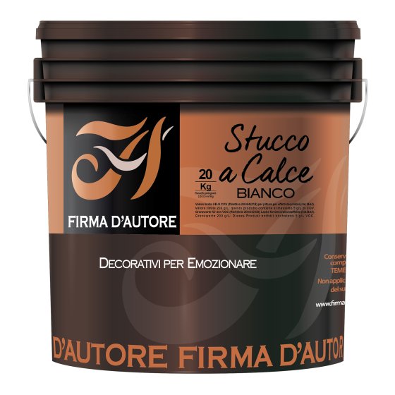 Firma D'Autore Endbeschichtung Stucco a Calce, Weiß, 20 kg
