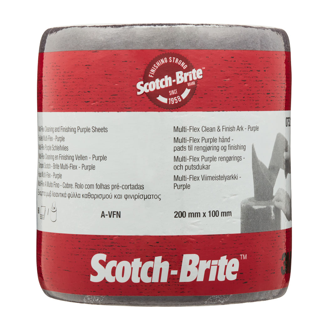 3M Scotch Vliesrolle Multi-Flex MX-SR, Ultrafein, Grau, 100 x 200 mm