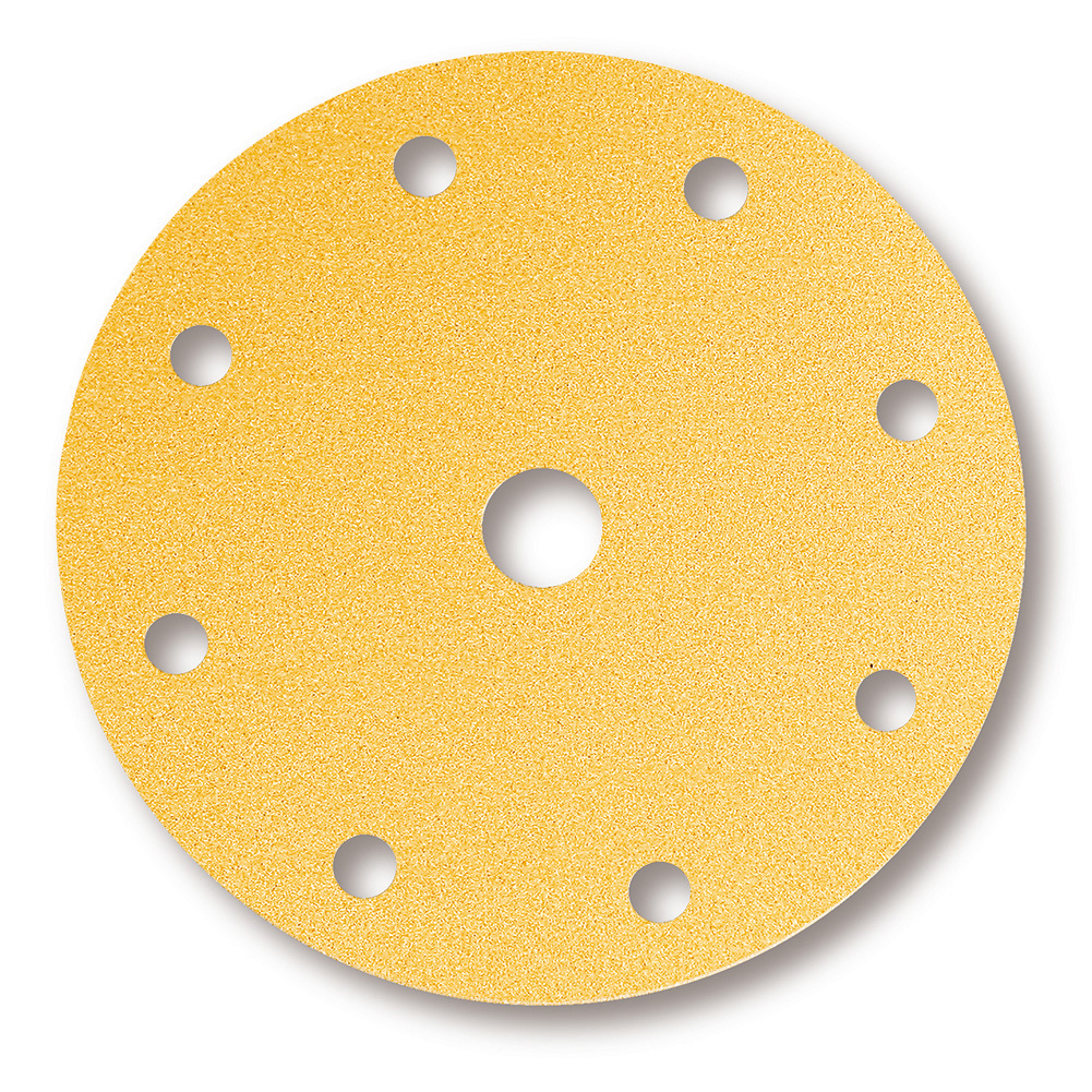 Mirka Schleifscheibe Gold, P 320, Ø 150 mm Grip, 9-Loch