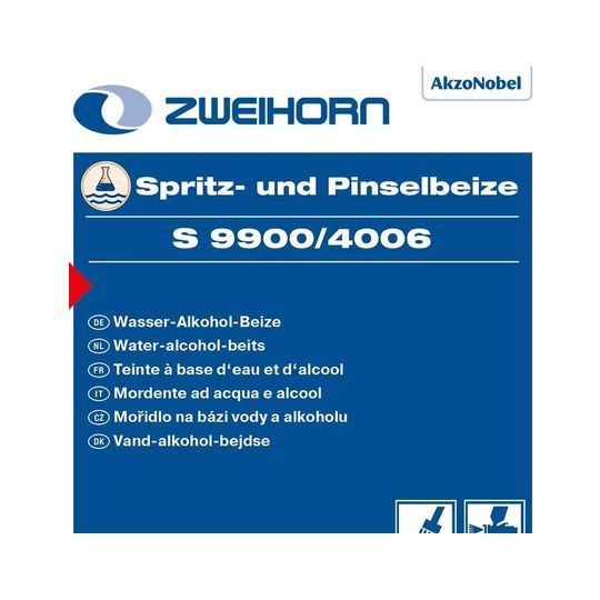 Zweihorn Spritz- und Pinselbeize, S 9900/4006, 3 l