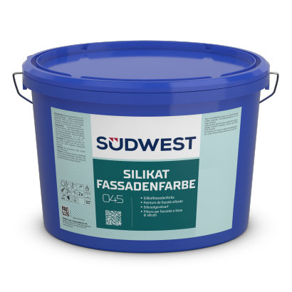 Südwest Silikat Fassadenfarbe, 9110 Weiß, 12,5 l