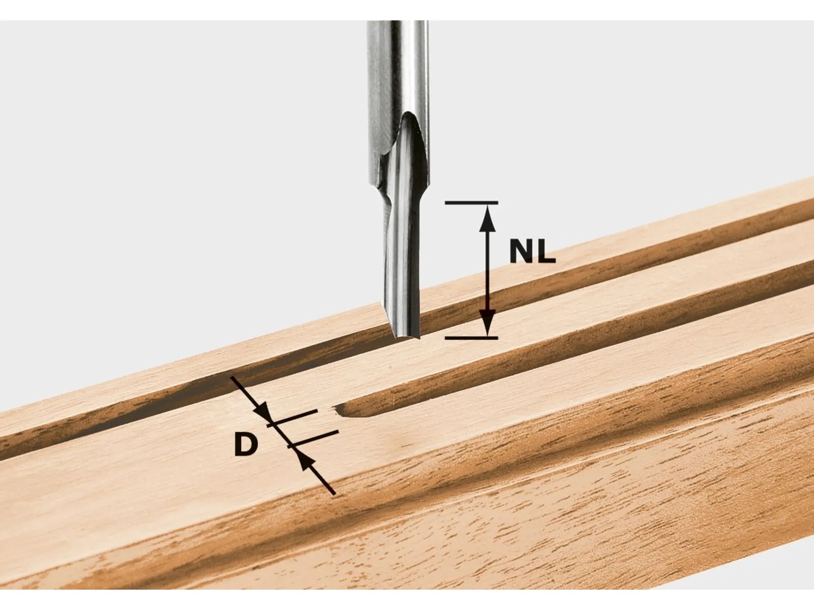 Festool Nutfräser HS, Ø 5 x 12 mm