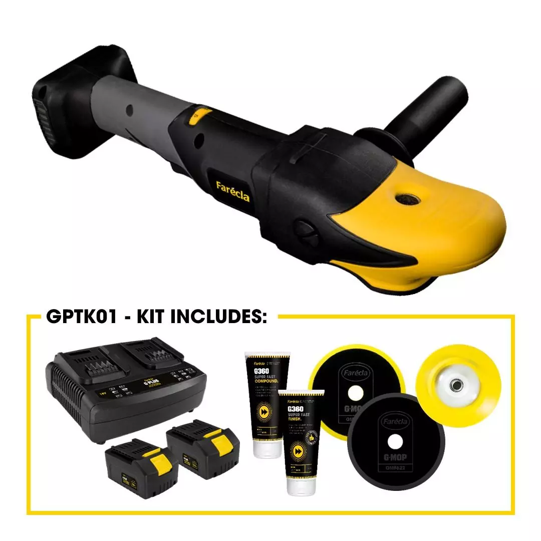 Farecla Akku-Rotationspolierer G Plus Starter-Kit