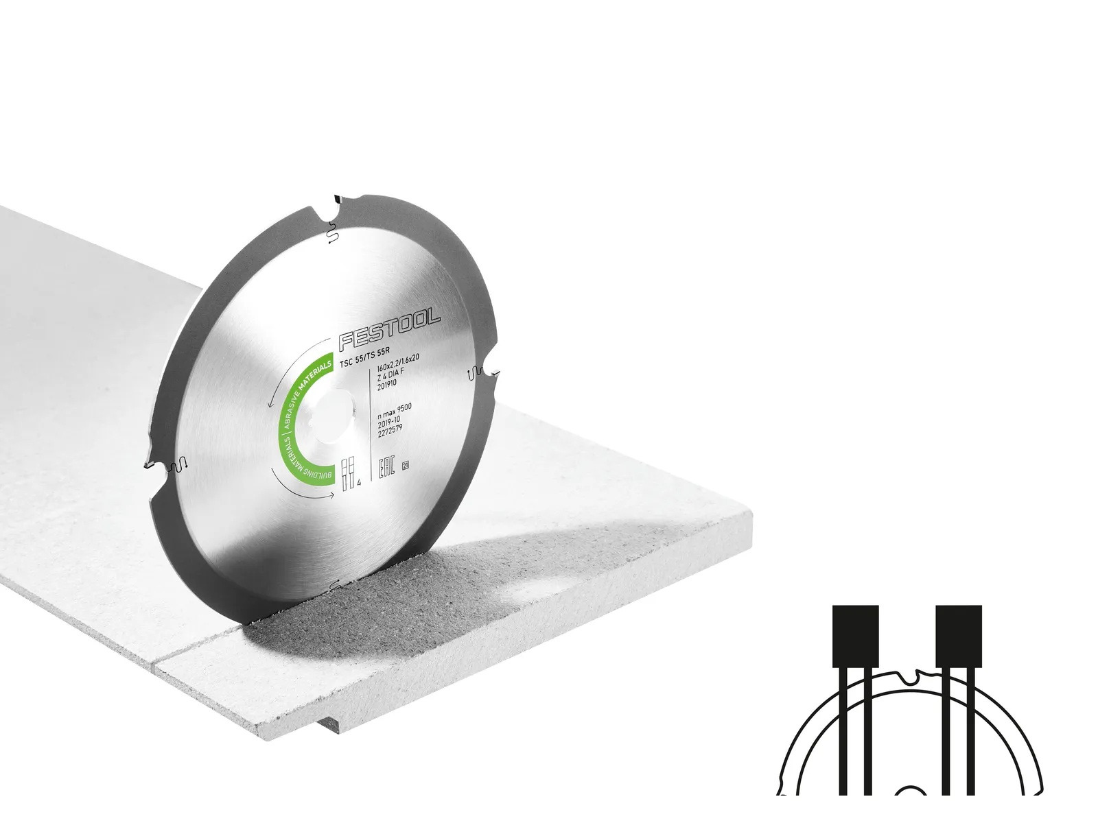 Festool Diamant-Kreissägeblatt, 160 x 2,2 x 20 mm