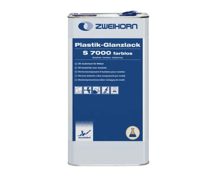 Zweihorn Isolierlack 2K-PUR Plastik-Glanzlack S 7000, 5 l