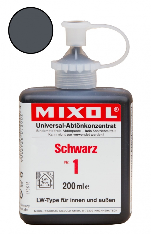 Mixol-Abtönkonzentrat G Nr. 1 Schwarz, 200 ml
