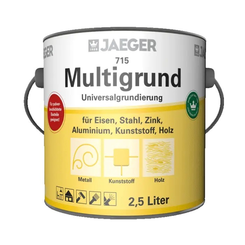 JAEGER Multigrund 715, RAL 7001- Grau, 750 ml