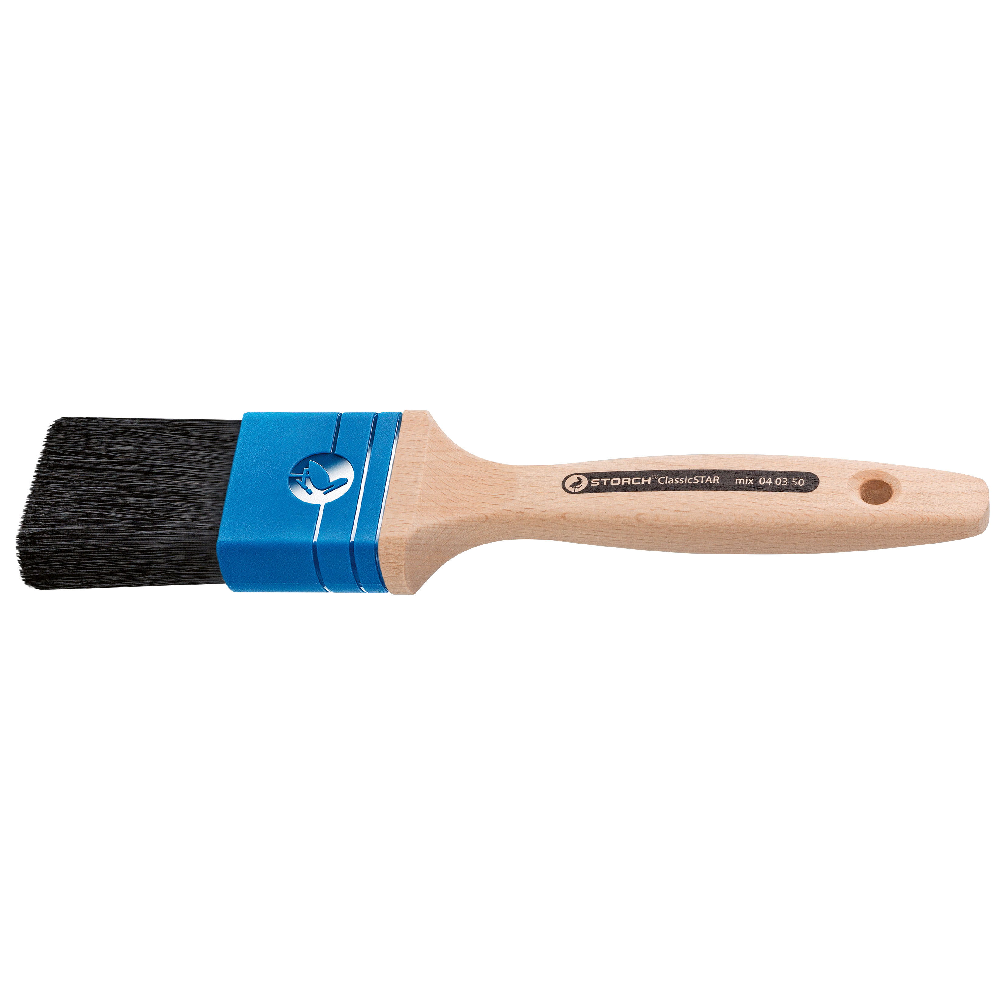 Storch Flachpinsel ClassicSTAR mix, Schwarz, 30 mm